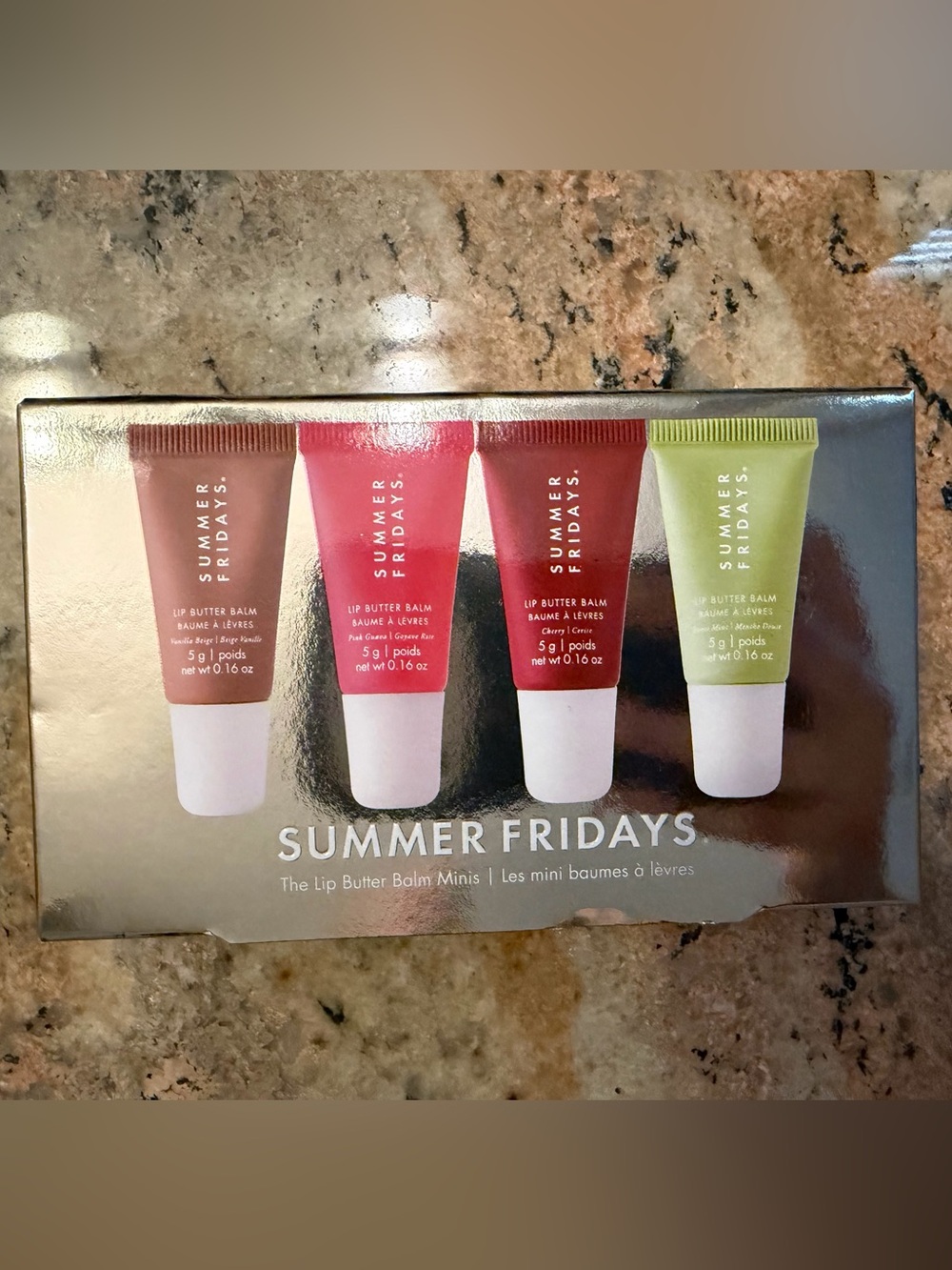 Summer Fridays Lip Butter Balm Minis — Brown, Pink, Red, Green